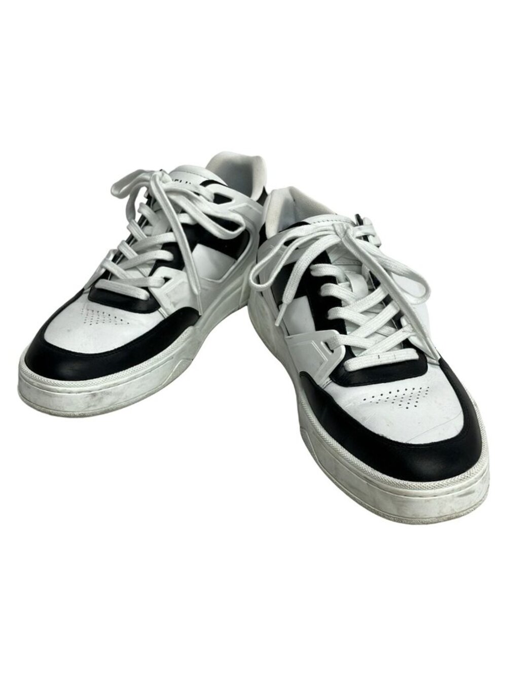 Celine Sneakers 42 Lace Up Low Optic White Black - Picture 2 of 9